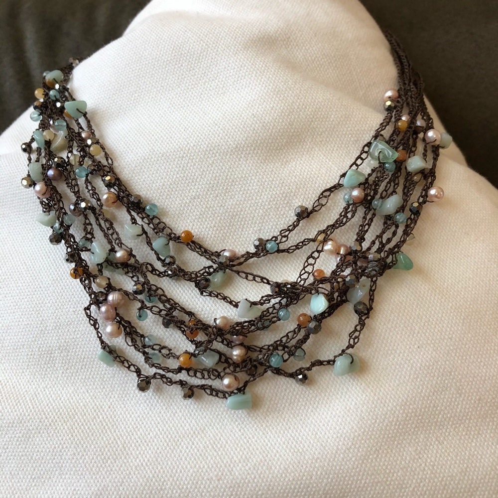 Crocheted necklace
